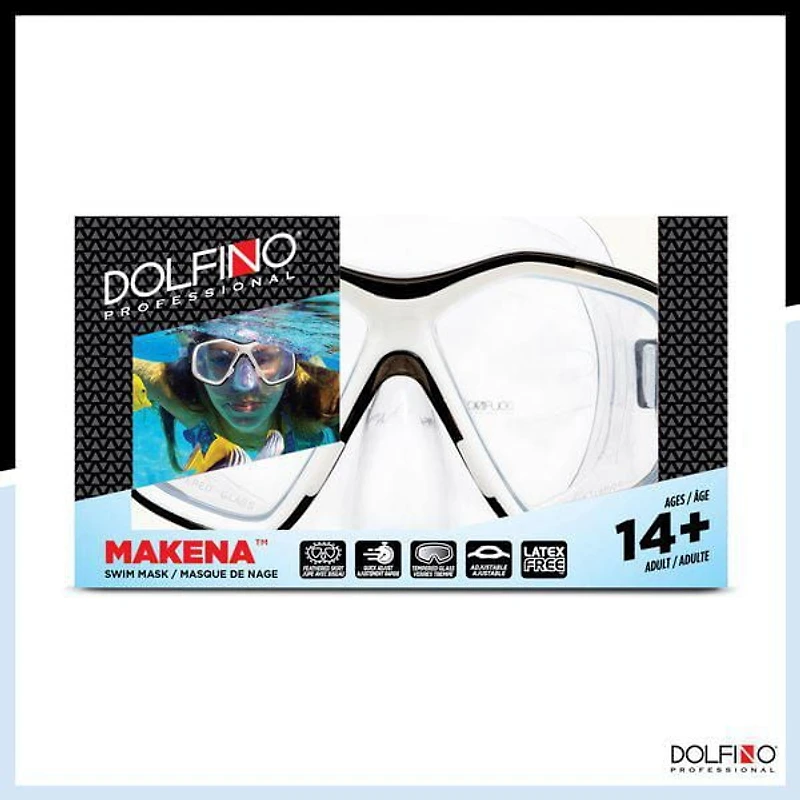 Dolfino Pro Makena Adult Dive Mask - Black