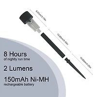 Mainstays Classic Column Pathway Light, MS 2L SOLAR PATH LIGHT