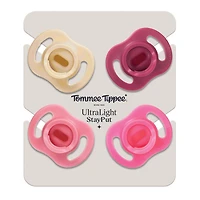Sucette Ultra-legere Toujours en Place de Tommee Tippee, 6-18m – Lot de 4