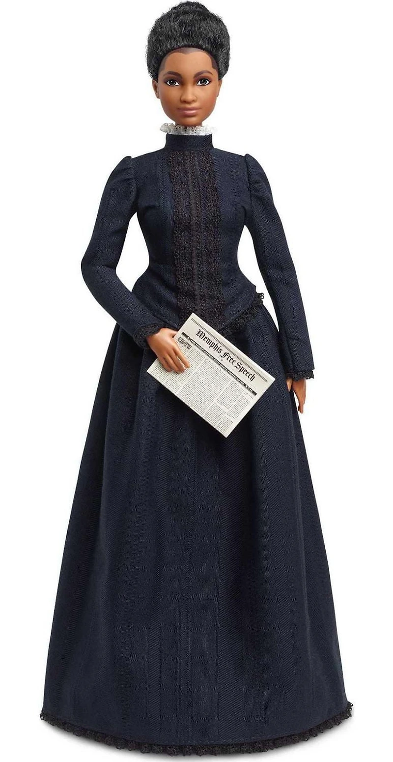 Poupée Ida B. Wells Femmes Inspirantes Barbie avec journal