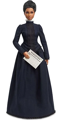 Poupée Ida B. Wells Femmes Inspirantes Barbie avec journal