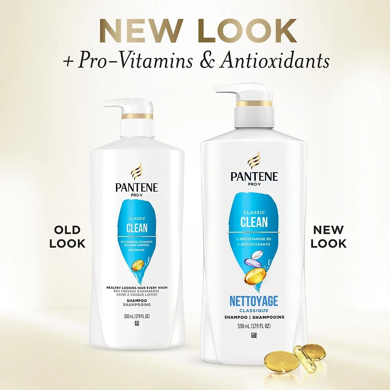Shampooing Pantene Nettoyage classique 72 H DE NUTRITION 530 mL/17,9 OZ LIQ. 17,9 oz/530 mL