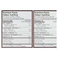 Bouchées de poulet désossées style restaurant Janes avec sauce Buffalo 710g