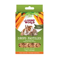 Régals Living World pour petits animaux, pastilles, arôme de carotte, 75 G 75 g (2.6 oz)arôme de carotte