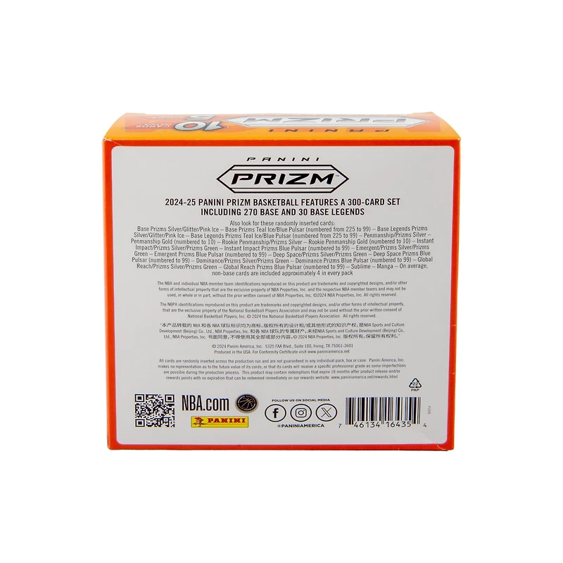 2024-25 Panini NBA Prizm Basketball Trading Cards Mega Box