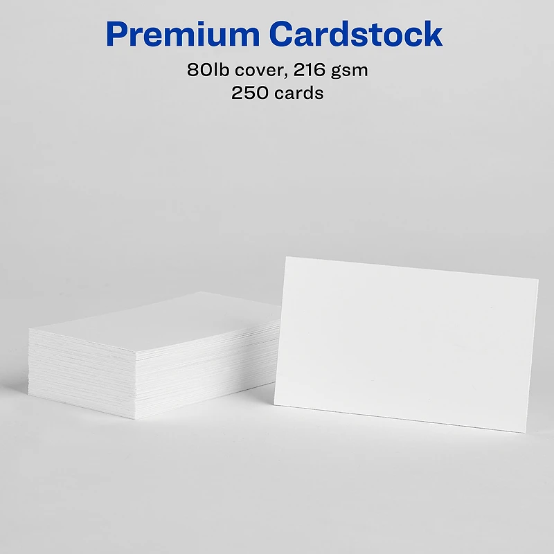 Avery Cartes d’affaires avec technologie Sure Feed, Microperforées, 2 po x 3 ½ po, pour imprimantes laser et à jet d’encre - 5371
