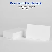 Avery Cartes d’affaires avec technologie Sure Feed, Microperforées, 2 po x 3 ½ po, pour imprimantes laser et à jet d’encre - 5371