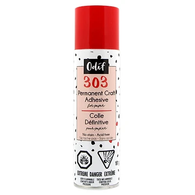 ODIF 303 Adhésif permanent d’artisanat - 161g 303 PER ADH SPRAY