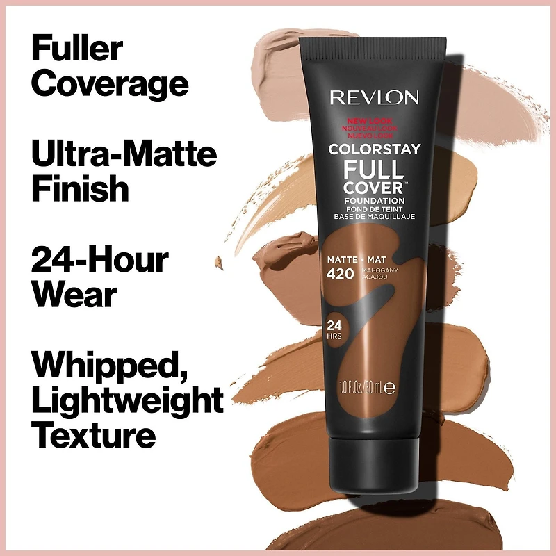 Fond de teint Revlon ColorStay, en crème, couvrance totale, fini mat, 30 ml 1 Fond De Teint