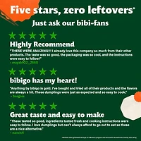 bibigo Chicken & Vegetable Steamed Dumplings, 187 GR