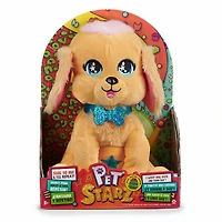 Pet Starz (Animaux vedettes, Étoile montante, Toutou vedette) –Billy le Golden Retriever- Peluche star du rock dansante