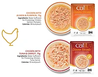 Catit Divine Shreds - Chicken with Tuna & Carrot - 75g Pouch