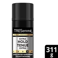 Fixatif Capillaire Tenue Extra Inodore TRESemmé  pour une protection contre l'humidité, les frisottis et les cheveux rebelles