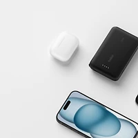 Belkin BoostCharge Portable Power Bank, 2.2in/5.7cm Integrated Cable 10,000mAh PD 20W Fast Charge USB-C Power Delivery, Portable iPhone Charger for iPhone 15 Series, iPad Pro, Galaxy S24 & More Black, BEL 10K 20W CABLE PWRBNK BLK