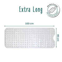 Babyworks™ Total Tub Bath Mat - Transparent,  39.4 x 15.7 inches and made from Polyvinyl Chloride