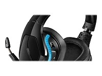 Logitech G935 Wireless 7.1 Surround Lightsync Gaming Headset Stereo USB, Mini-phone (3.5mm) - Wired/Wireless - Over-the-head - Binaural - Circumaural - Cardioid, Uni-directional Microphone Black, Blue