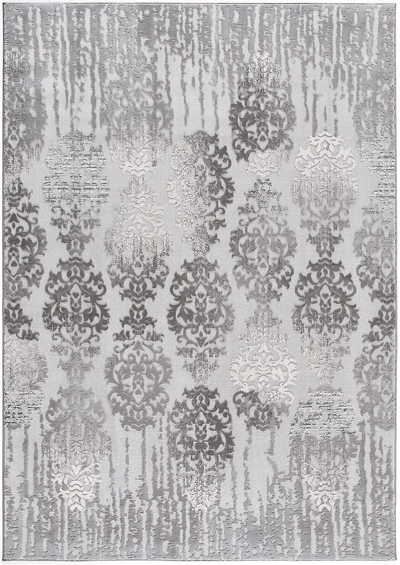 Rug Branch Oasis Collection Modern Damask Runner Area Rug