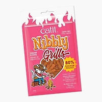 Grillades Catit Nibbly Grills, Poulet et arôme de crevettes pour chats, 30 G
