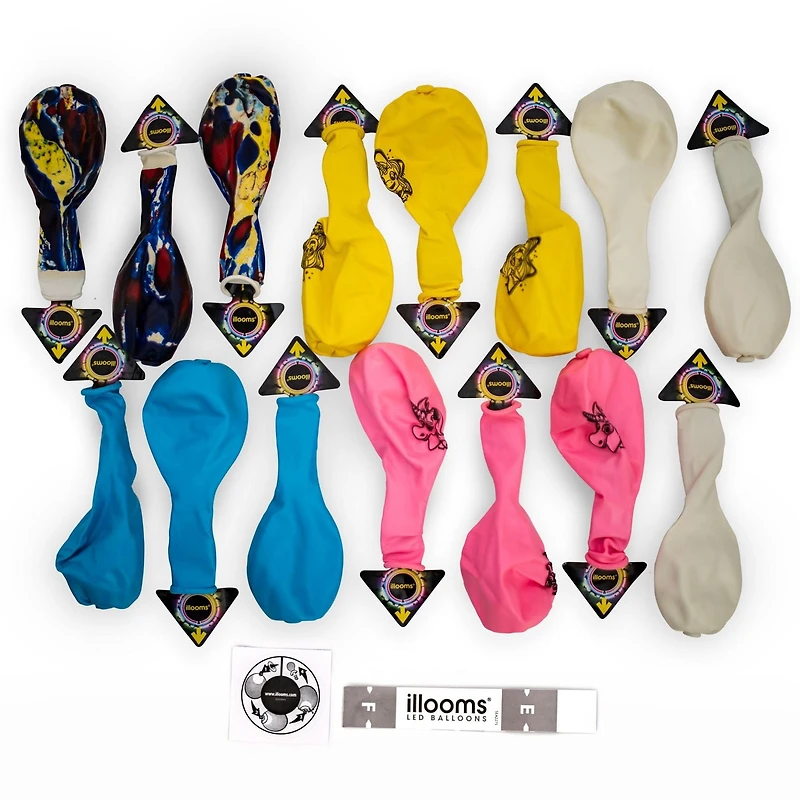 illooms Licorne LED illumine des ballons 15PK Paq.de 15