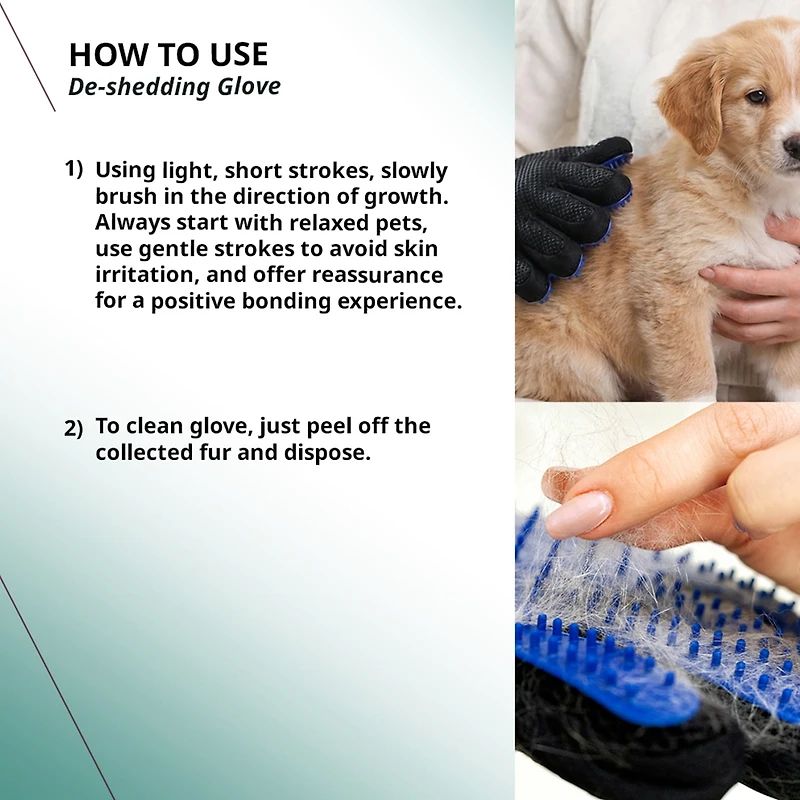 Wahl Dog De-Shedding Grooming Glove