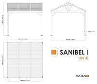 Abri Sanibel I Gris de Sojag