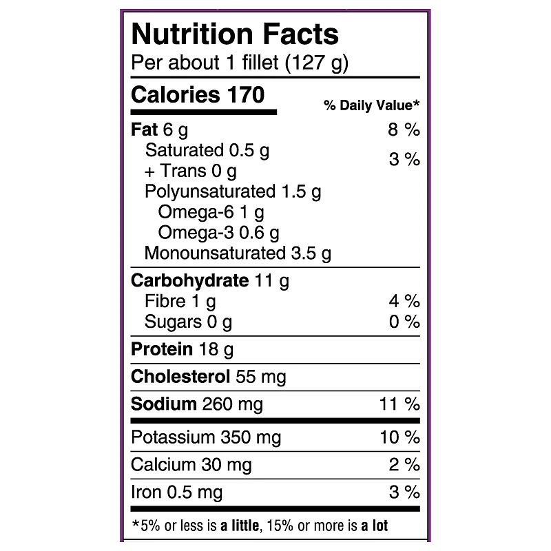 High Liner Pan-Sear Selects Roasted Garlic & Herb Haddock, 500 g