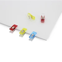 UNIQUE CREATIV Small Clever Clips — Spring‑Loaded Fabric Clips for Quilts & Thick Layers, 30 pieces
