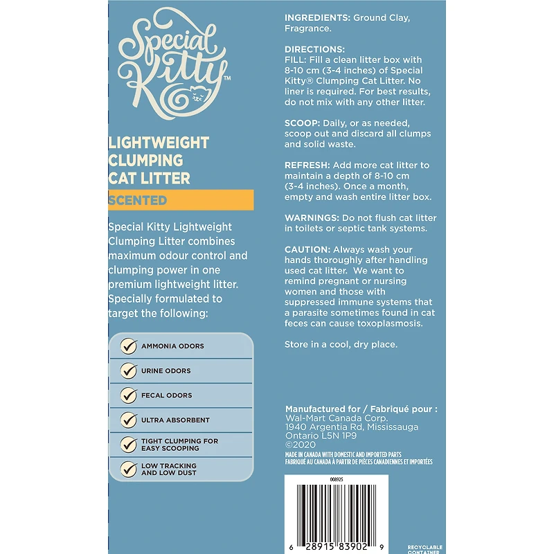 Special Kitty Scented Scoopable Lightweight Multi-Cat litter 3.86kg