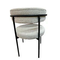 Chaise Boucle Federica II de couleur blanche -  Lot de 2