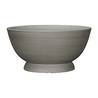 Mainstays 18in Bowl Resin Planter, Birch Grey