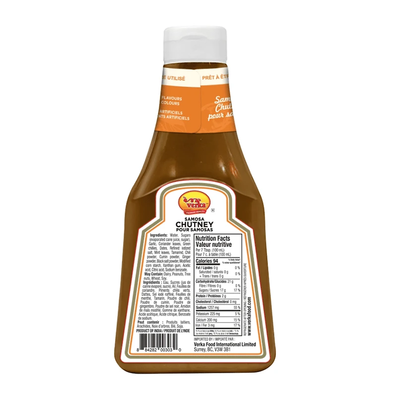 Chutney de samosa Verka, 400ml