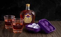 Crown Royal Ice Mold with 2 Premium Whisky Glasses