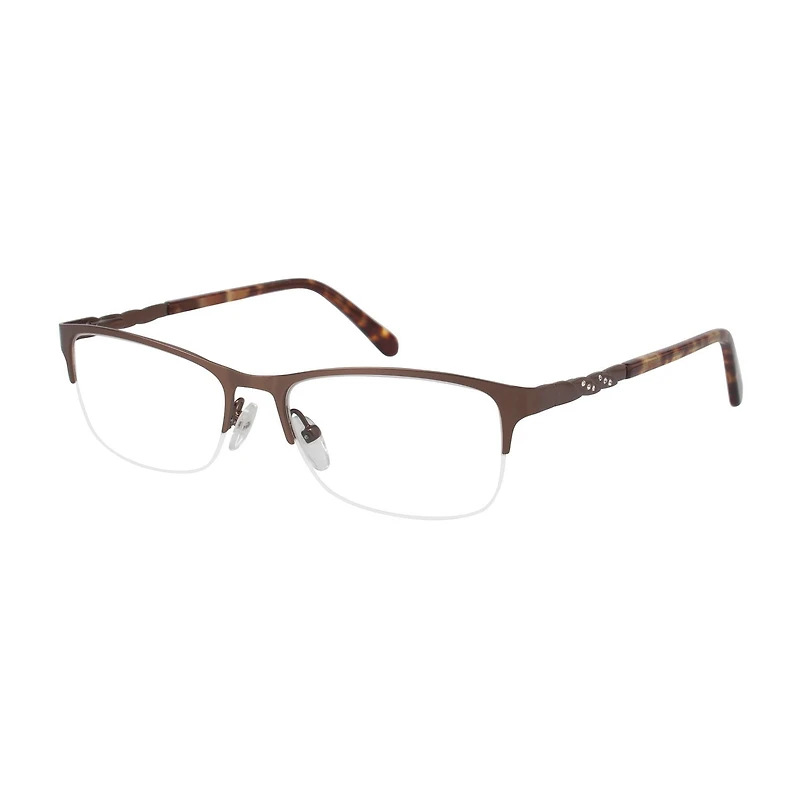 Monture de lunettes C312 de Christie Brinkley pour femmes en brun