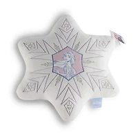 Frozen Kids Snowflake Shaped Décor Pillow, 16" White Snowflake, 16 inches, Velvet