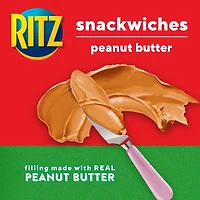 RITZ, Peanut Butter Cracker Snackwiches, Filling Made With Real Peanut Butter, 312 g (Pack of 8)