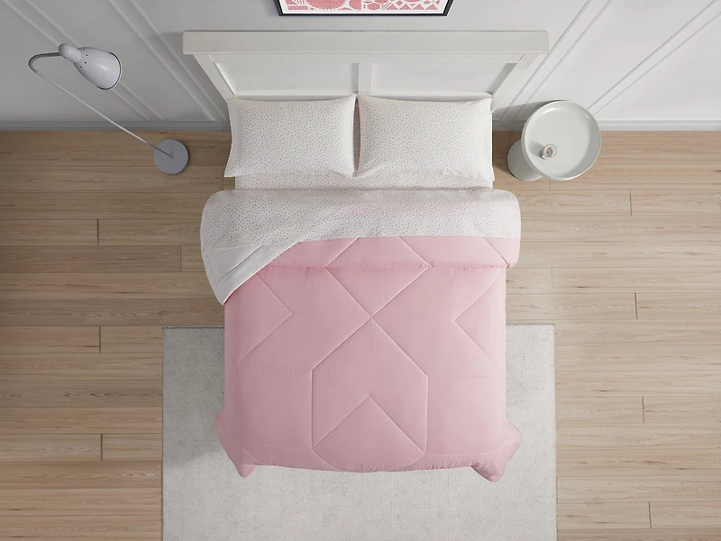 Bco Home 4 Piece Cooling Bedding Set Pink Twin/XL