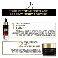 L'Oréal Paris Day Moisturizer Cream, Age Perfect Cell Renewal, Antioxidant Recovery Complex, Reduces look of Wrinkles, Firmer & More Radiant Skin, Younger Looking Skin, Skincare, 48 ml, Day moisturizer, 48 ml