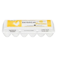 Daybreak Farms gros œufs bruns Compte de 12