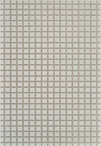 Tapis d'interieur exterieur a carreaux Rug Branch Maise, beige creme, moderne - Entree, couloir, salle de bain et cuisine