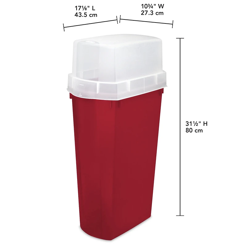 Sterilite 30 Inch Wrap Box, Red