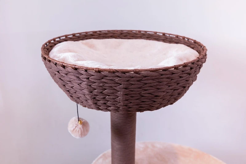 Catry Pharaoh Arbre à chat écologique tissé à la main avec griffoirs