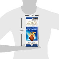 Lindt EXCELLENCE Crunchy Caramel Milk Chocolate Bar, 100 Grams