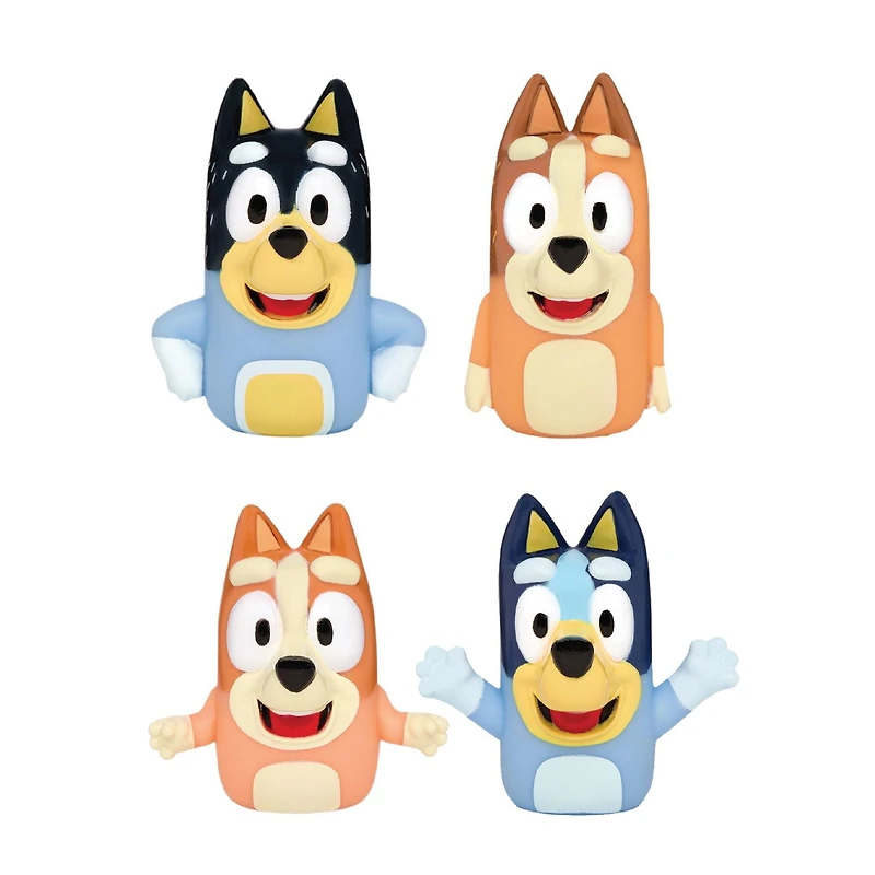 Marionnettes à doigts géantes Bluey 4 pièces