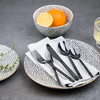 Thyme & Table Lumi Black 20-Piece Flatware Set, Service for 4, Flatware Set