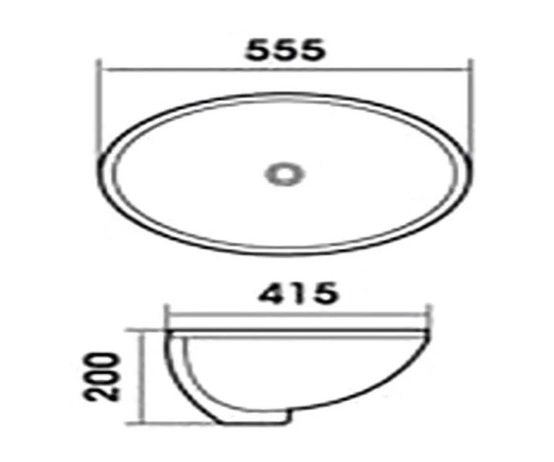 DROP Bath and Kitchen Évier sous-mont