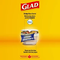 Glad Certified Compostable Bags - Small 10 Litres -, Lemon scent, 44 Compost Bags