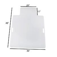 Mainstays Sous-chaise pour plancher en tapis Revers antidérapant Sous-chaise