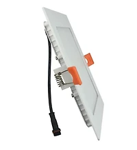 American Imaginations 48 Pieces Set Of 6-in. W Square Aluminum Semi-Recessed Pot Lights In White AI-29255