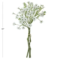 Ensemble de 3 Tiges de Fleurs de Gypsophile Artificielles 11 pouces de hauteur / 12-13  gramme
