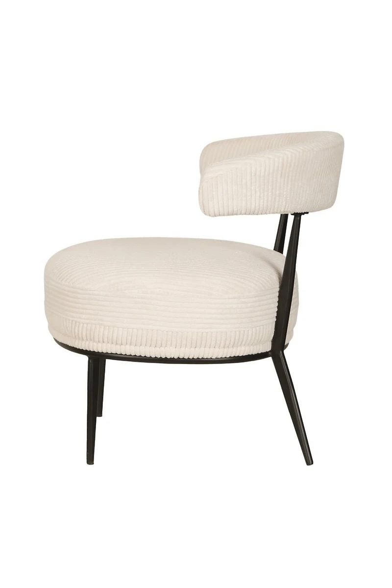 Eliza Accent Chair, Cream